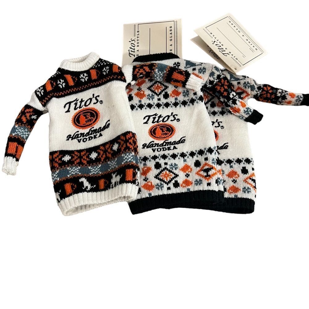 Tito’s Vodka Bottle Sweaters